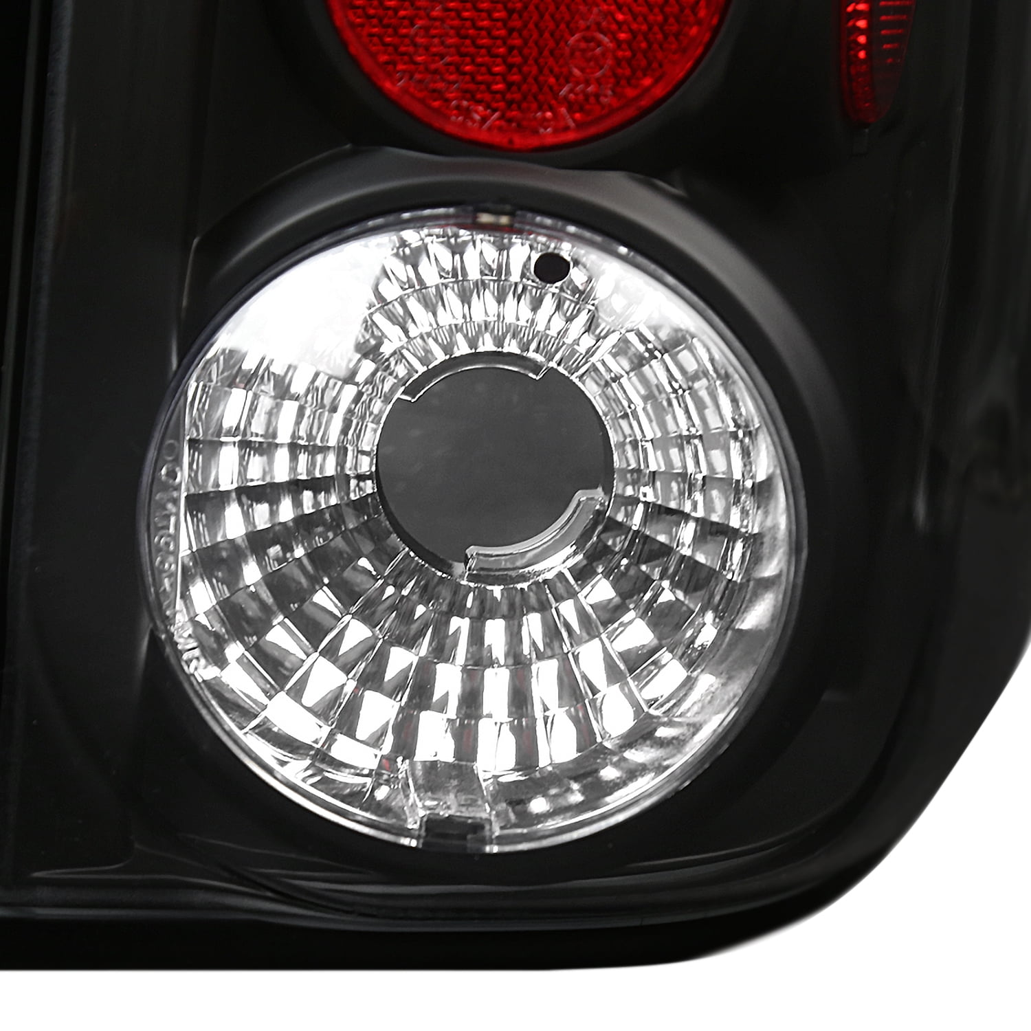 Spec-D Tuning Black Tail Lights Compatible with 2003-2006 Ford Expedition, Left + Right Pair Assembly