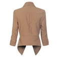 thumbnail image 4 of MixMatchy Women's Casual Work Solid Open Front 3/4 Sleeve Blazer Jacket with Plus Size, 4 of 4