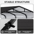 thumbnail image 7 of ESIMOTE 12x20ft Metal Carport, Heavy Duty Garage with Updated Frame Structure, Galvanized Steel Roof and Enhanced Base Canopy, Metal Garage Car Shelter Shade for Car, Boats and Truck, 7 of 7