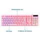 thumbnail image 3 of Combo Teclado Mouse Audífonos y Tapete Gamer Marvo CM370PK Rosa Retroiluminado RGB, 3 of 5