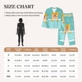 thumbnail image 4 of Pofeuu Dogs Loves Bath Print Womens Pajamas Set Long Sleeve Sleepwear Button Down Nightwear Soft Pj Lounge Sets Button Down Pajamas Women-X-Large, 4 of 7