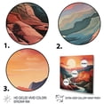 thumbnail image 3 of Designart "Majestic Palette of Canyons II" Landscapes Canvas Print, 3 of 5