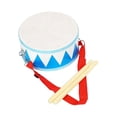 thumbnail image 2 of Tambor de mano de doble cara, bloques de madera de percusión, tambor de jazz con baquetas para azul, 2 of 9