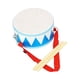 thumbnail image 2 of Juguete educativo práctico de tambor de mano de doble cara con percusión de mazo. azul, 2 of 9