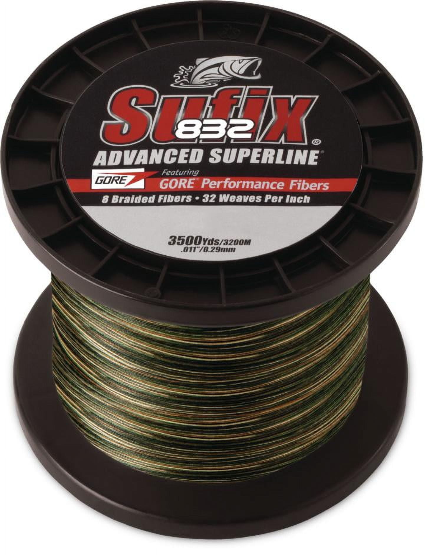 Sufix 832 Advanced Superline Braid 50 lb Ghost Fishing Line - 3500 Yds