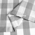 thumbnail image 5 of Buffalo Plaid Valance Linen Sheer Cafe Curtain Buffalo Check Plaid Rod Pocket Rustic Kitchen Window Treatment for Living Room Bedroom,1 Panel, 55''''x15'''', Sliver/Gray, 5 of 6