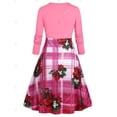 thumbnail image 2 of Vestido de la cintura del imperio floral de la impresión floral Rosegal Vestidos Estampados Tallas Grandes, 2 of 5