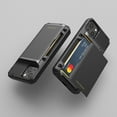 thumbnail image 2 of VRS Design Phone Case for iPhone 13, [Damda Glide Pro] Sturdy Semi-Auto Card Holder Wallet [4 Cards] Case (Black), 2 of 8