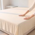 thumbnail image 5 of Unique Bargains Ployester Bed Soft Flat Sheet Cozy Bedding for Bedroom Yellow 63"x91", 5 of 5