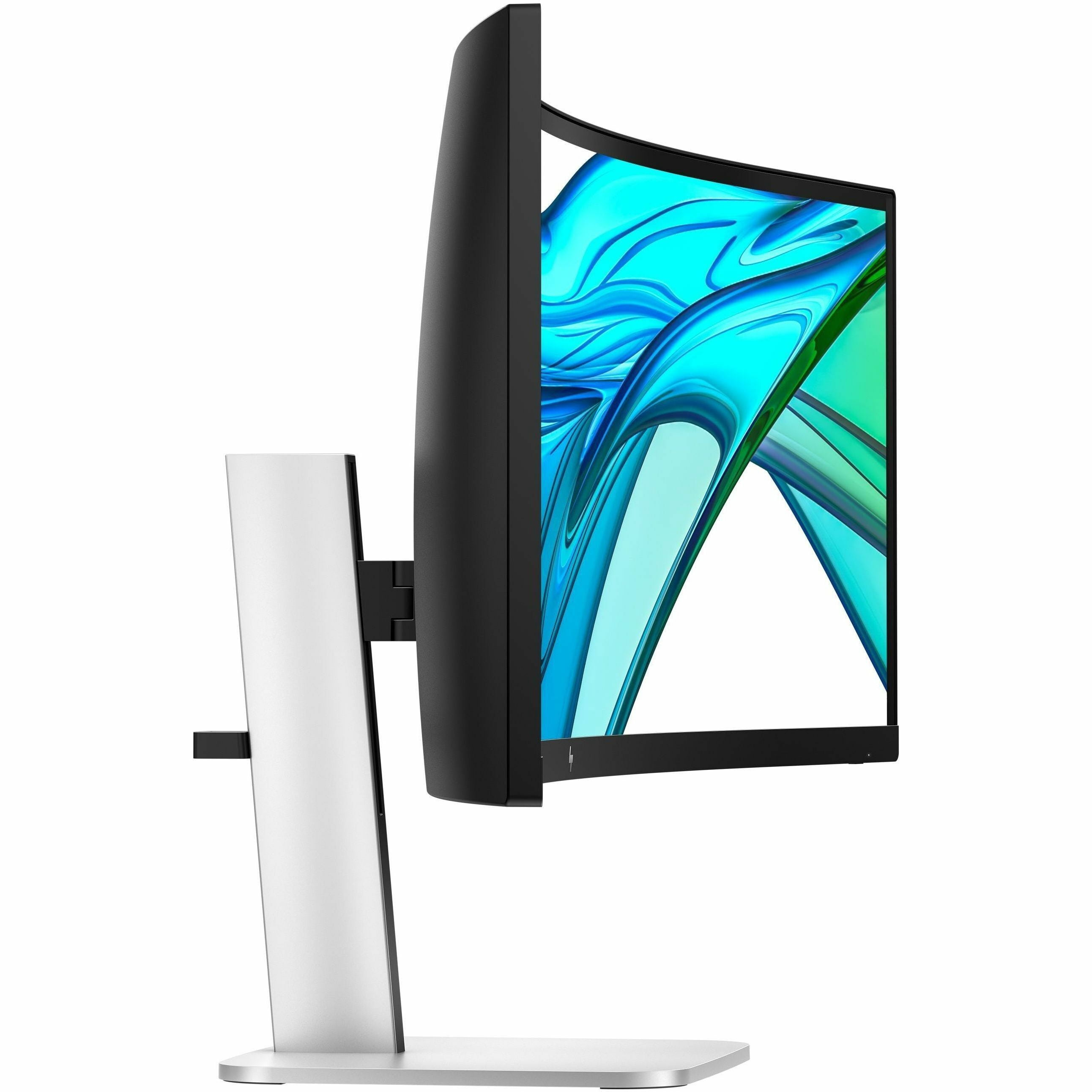 HP 549pm 49" Class Webcam Dual Quad HD (DQHD) Curved Screen LED Monitor, 32:9, Black, Silver