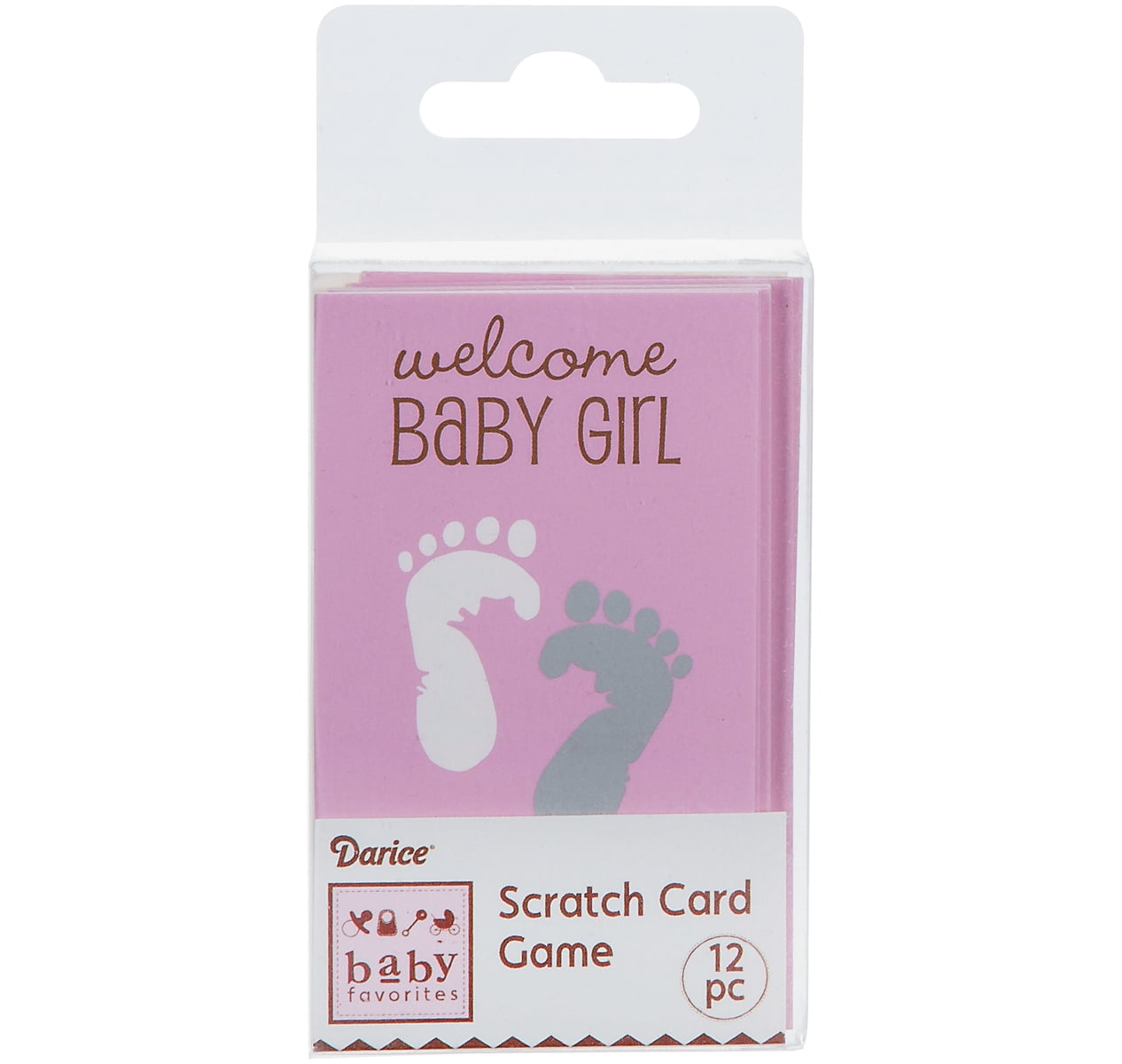 Baby Shower Scratch Off Card Game, 12pk, Pink - Walmart.com - Walmart.com