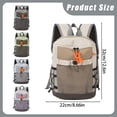 thumbnail image 3 of Outdoor Hiking Backpack, Lightweight Travel Daypack, Multipocket Casual Rucksack, Sport Camping Shoulder Backpack, Breathable Spliced Fabric Rucksack with Side Pockets, Adjustable Strap Carry Bag, 3 of 5
