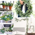 thumbnail image 5 of Efavormart 2 Pack | 19'' Tall Light Green Artificial Eucalyptus Sprays For Wedding Arch Gazebo Home Decoration, 5 of 10
