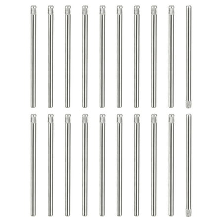 

2x50mm 304 Stainless Steel Dowel Pins 20 Pack Knurled Head Flat End Dowel Pin