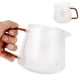 thumbnail image 4 of Taza de café de borosilicato transparente espesada con asa para cafetería casera, 500 ml, 4 of 14