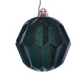 thumbnail image 1 of Vickerman MC190824D 5 in. Emerald Glitter Faceted Ball Ornament - 3 per Bag, 1 of 1