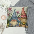 thumbnail image 2 of Nawypu  Spring Gnome Decorative Throw Pillow Covers, Tulip Lily Daisy Floral Flower Porch Outdoor Home Decor, The Garden Just Bloom Butterfly Seasonal Couch Cushion Case, 2 of 5