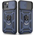 thumbnail image 1 of Funda para teléfono móvil VEGO iPhone 13 de 6.1 pulgadas con forma de anillo azul con soporte, 1 of 7