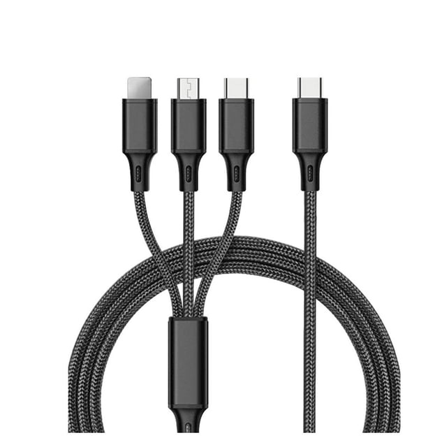 Cable Tipo C Elegate 3 en 1 Lightning USB Tipo C Micro USB WI165