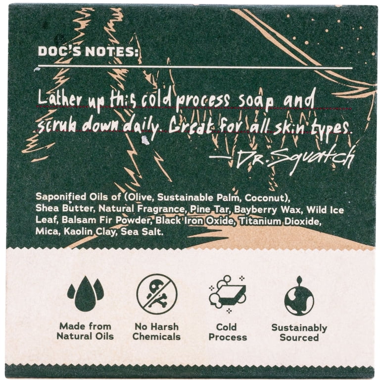 Dr. Squatch Snowy Pine Tar Natural Bar Soap, 5 oz photo 8