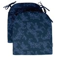 thumbnail image 1 of Vargottam Chaise à Manger en Forme de Coussin en Forme d'Impression Intérieure / Extérieurepadshome Décor Réversible et Machine Lavable DiningChairPad avec Liens de Ficelle - Lot de Bleu 2-Navy, 1 of 8