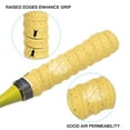 thumbnail image 5 of Tennis Badminton Racket Overgrip Anti Skid Sweatband Racquet Grip with Raised Ridges, Yellow 2 Pack, 5 of 6