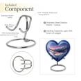 thumbnail image 4 of Winter's Graceful Slumber - Heart Shaped Urn For Human Ashes - Miniature Memorial Urn For Human Ashes - Keepsake For Adult Male - Compact Tribute - Urns For Human Ashes Adult - 3 Inch, 1 Pc, 4 of 5