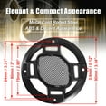 thumbnail image 4 of 2pcs Universal 3.5" Car Metal Audio Speaker Grill Cover Mesh Woofer Horn Guard Decorative Irregular Grille Black, 4 of 6