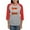 Heather/Red, variant on CafePress - Delta Chi Flag Long Sleeve T Shirt - Womens Baseball Tee