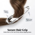 thumbnail image 4 of Safety Pin Hair Clip - Giant Safety Pin Hair Clip, Jumbo Safety Pins, 6.3" French Style Metal Hair Accessory for Women, 4 of 8