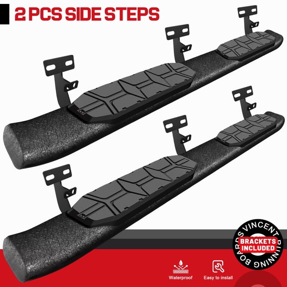 FOR 2009-2018 Dodge Ram 1500 Quad Cab Classic Curved Running Board Nerf Bar Step