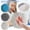 3PCS, variant on Hand Towel Ball Hanging Hand Towel for Kitchen and Bathroom Super Absorbent Chenille Microfiber Quick Dry Soft Thickened Decorative Round Towel with Hanging Loop Blue Blue