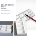 thumbnail image 3 of Ceramic Paint Pallet Rectangular Pigment Tray Oil Painting Pallet (White), 3 of 8