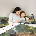 thumbnail image 5 of Manfei Vintage Rustic Cottage Bedding Comforter Set 2pcs for Female Men,Nature Scenery Twin Comforter Sets Microfiber,Colorful Floral Flowers Breathable Bedding Set,Microfiber Bedroom Decor, 5 of 8
