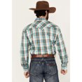 thumbnail image 4 of Panhandle Men's Boot Barn Plaid Print Long Sleeve Snap Stretch Western Shirt - RMN2S03815, 4 of 4