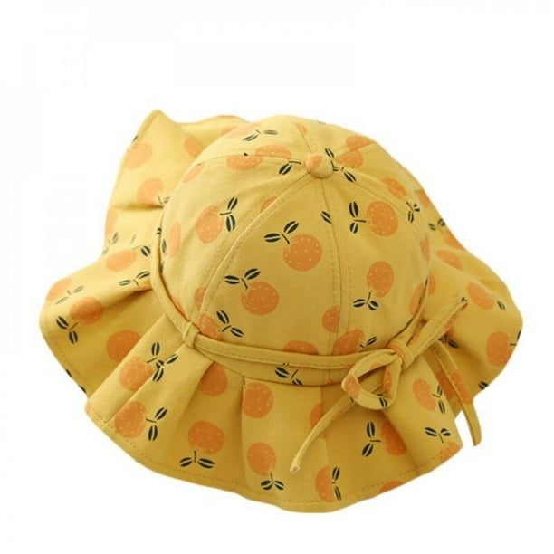 Clearance Baby Summer Outdoor Bucket Hat Kids Children Print Fruit Pattern Cap Sun Beach Caps Lovely Lace Princess Brim Baby Girl Sun Hats Walmart Com Walmart Com