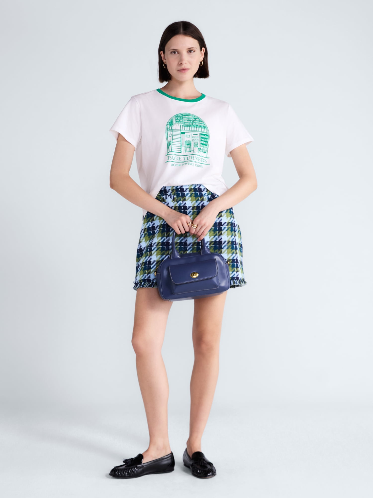 Free Assembly Women's and Women's Plus Cotton Cropped Boxy Tee with Short Sleeves, Sizes XS-4X