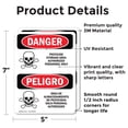 thumbnail image 2 of (2 Pack) Pesticide Storage Area Personnel Only OSHA Danger Sign, 2 of 7