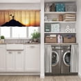 thumbnail image 5 of LALILO Kitchen Curtain Valance Flag Mountain Sky And Rod Pocket Window Curtain 52"x 18" Set of 2, 5 of 7