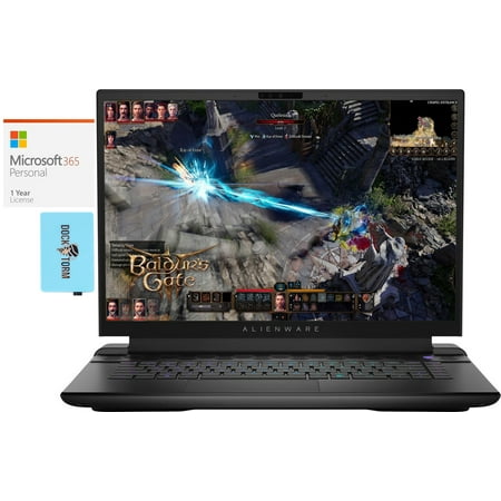 Dell Alienware m16 Gaming/Entertainment Laptop (Intel i7-13700HX 16-Core, 16.0in 165 Hz Wide QXGA (2560x1600), Win 11 Pro) with Microsoft 365 Personal , Dockztorm Hub