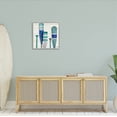 thumbnail image 2 of Stupell Industries Port Oars Blue Green Striped Patterns Graphic Art Gray Framed Art Print Wall Art, Design by Paul Brent, 2 of 8