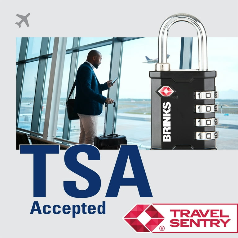 Brinks 40mm TSA Resettable Combination Luggage Padlock photo 7