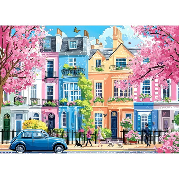 Puzle Blueforest Sakura Blossom Street 1000 piezas