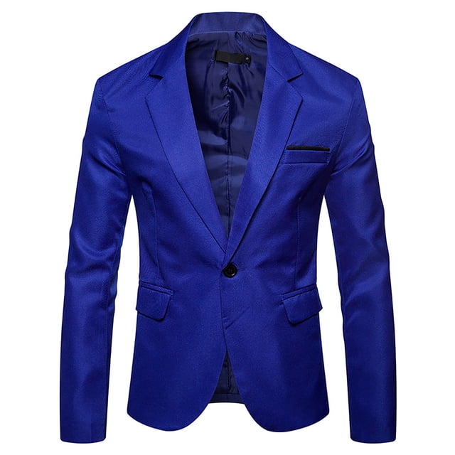 CEHVOM Mode Veste Ajustée Décontractée pour Homme, Couleur Unie, Style Jeune