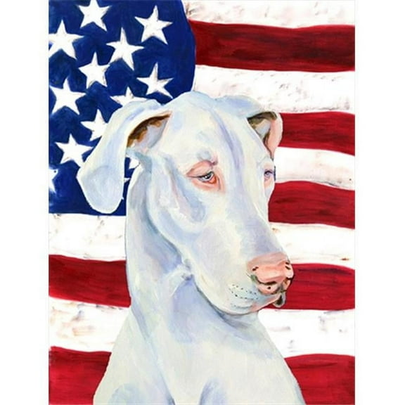 11 x 15 in. USA American Flag with Great Dane Garden Size Flag