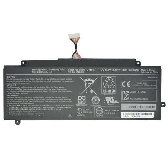 New PA5189U-1BRS 10.8V 43Wh Laptop Battery for Toshiba Satellite P55W-B P55W-B5224 P50W-B Satellite P55W-B5220 3760mAh