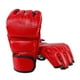 thumbnail image 5 of Guantes de boxeo medio mitones Kickboxing guantes de sparring guantes de saco de boxeo para Muay Thai Sparring Karate Fighting Mma hombres mujeres Rojo, 5 of 8