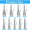 thumbnail image 2 of 6-14mm Magnetic Nut Driver Set, 9 Pcs Hex Shank Nut Setter Driver Impact Driver Sockets Hex Drill Bits 1/4 Inch Quick Change Drill Bit Sets for Electric Screwdriver Handle Tools, 2 of 7