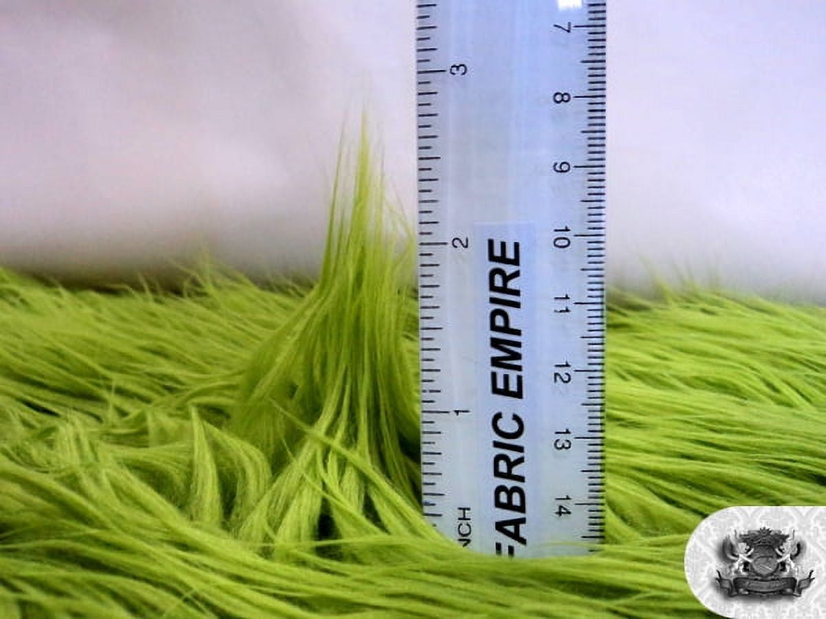 Mongolian Faux Fur Olive Green Fabric Sold By The Yard