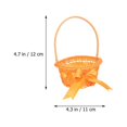thumbnail image 3 of Miangastore Plastic Miniature Woven Baskets Orange 5Pcs Photography Prop, 3 of 8